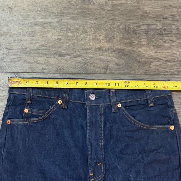 Vintage 70s Levi's Orange Tab Blue Flare Jeans - Men's Size 34 x 30 - Picture 10 of 11